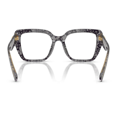 Dolce & Gabbana Occhiali da Vista DG3441 3471 x Devotion Print Black Lace/Trasparente Donna 3