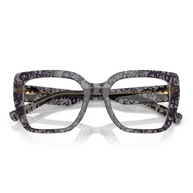 Dolce & Gabbana Occhiali da Vista DG3441 3471 x Devotion Print Black Lace/Trasparente Donna 4