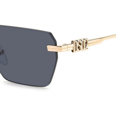 Dsquared2 Occhiali da Sole D2 0102-S 807 2K Oro-Nero Unisex 4