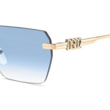 Dsquared2 Occhiali da Sole D2 0102-S LKS Oro.Azzurro Unisex 2