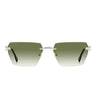 Dsquared2 Sunglasses D2 0102/S 0109K Silver/Green Unisex