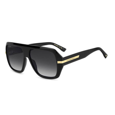 Dsquared2 Occhiali da Sole D2 0160/S 807 Nero Oro/Grigio Sfumato Uomo 1