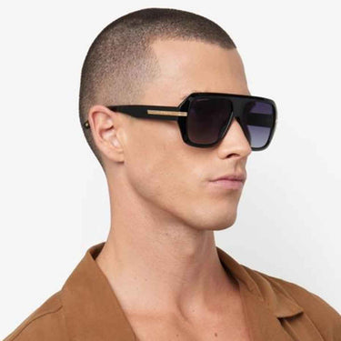 Dsquared2 Occhiali da Sole D2 0160/S 807 Nero Oro/Grigio Sfumato Uomo 4