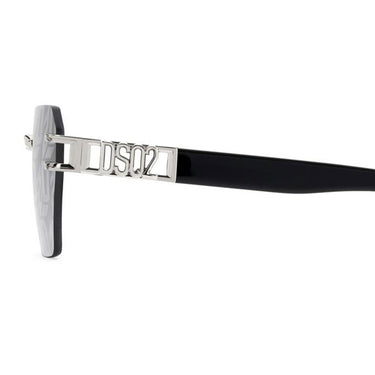 Dsquared2 Occhiali da Sole D2 0173/S 010 Nero/Grigio Monogram Uomo
