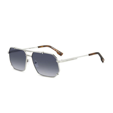 Dsquared2 Lunettes de Soleil D2 0175/S 010 Argent/Bleu Dégradé Homme