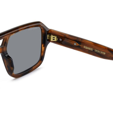 Dsquared2 Occhiali da Sole D2 0197 S EX4IR Marrone Corno Grigio Uomo 4