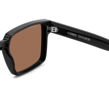 Dsquared2 Occhiali da Sole D2 0202 G S 80770 Nero Marrone Uomo 4
