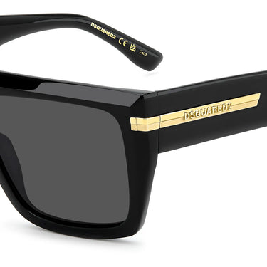 Dsquared2 Occhiali da Sole ICON 0177/S 807IR Nero/Grigio Uomo 3