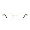 Dsquared2 Occhiali da Vista D2 0102 3YG Oro Trasparente Unisex
