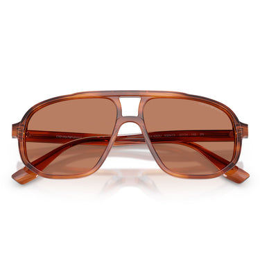 Emporio Armani Occhiali da Sole EA4263U 632973 Marrone Striato Marrone Uomo  5