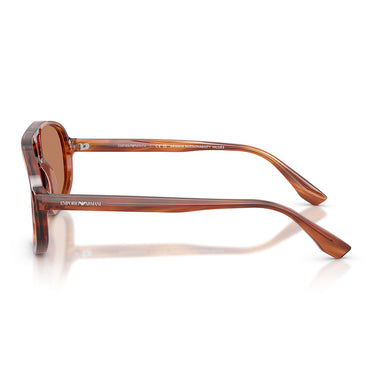 Emporio Armani Occhiali da Sole EA4263U 632973 Marrone Striato Marrone Uomo 3
