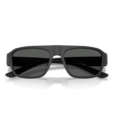 Emporio Armani Occhiali da Sole EA4266U 500187 Nero Opaco Gommato Grigio Scuro Uomo 5
