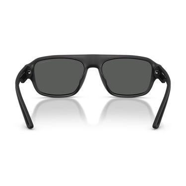 Emporio Armani Occhiali da Sole EA4266U 500187 Nero Opaco Gommato Grigio Scuro Uomo 4