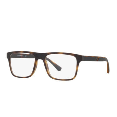 Emporio Armani Occhiali da Vista EA4115 58021W Marrone Opaco/Trasparente con 2 Clip Uomo