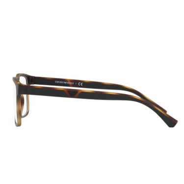 Emporio Armani Occhiali da Vista EA4115 58021W Marrone Opaco/Trasparente con 2 Clip Uomo