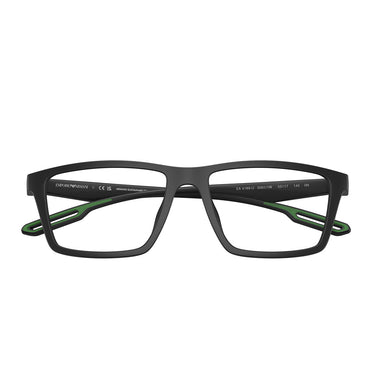 Emporio Armani Occhiali da Vista EA4189U 50011W Nero Opaco/Trasparente con 2 Clip Uomo 5