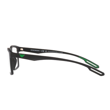 Emporio Armani Occhiali da Vista EA4189U 50011W Nero Opaco/Trasparente con 2 Clip Uomo 2