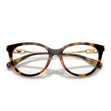 Emporio Armani Occhiali da Vista EA4213U 50261W Marrone Lucido Trasparente con 2 Clip Donna  5