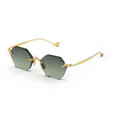 Eyepetizer Sonnenbrille CARNABY C.4-52 Gold/Grün Verlauf Unisex 2