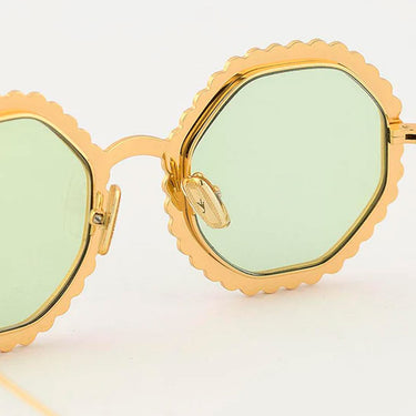 Eyepetizer Sonnenbrille Gatsby JORDAN C.4-1 Gold Grün Verlauf Unisex 4