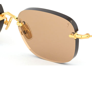 Eyepetizer Occhiali da Sole ROCHESTER C.4-57 Oro/Marrone Sfumato Unisex 3