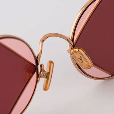 Eyepetizer Lunettes de Soleil SQUARE C.9-9 Or Rose/Rose Dégradé Unisexe 3