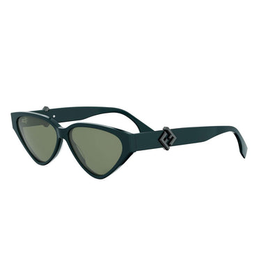 Fendi FF Diamonds Green Cat-Eye Sunglasses