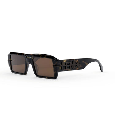 Fendi Fendigraphy Brown Geometric Sunglasses