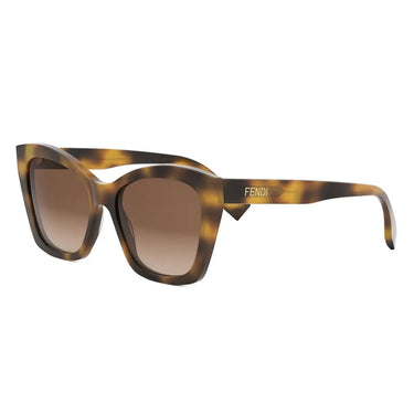 Fendi Lettering Marrone Farfalla Occhiali da Sole 2
