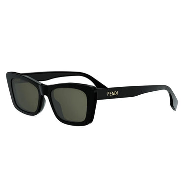 Fendi Lettering Nero Geometrico Occhiali da Sole 2