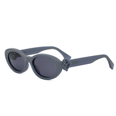 Fendi FF Diamonds Blue Oval Sunglasses