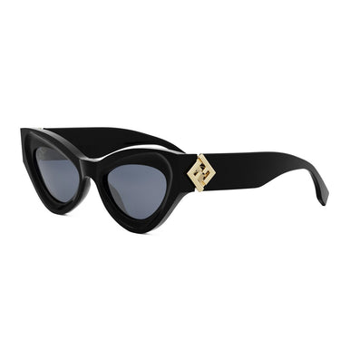 Fendi FF Diamonds Black Cat Eye Sunglasses