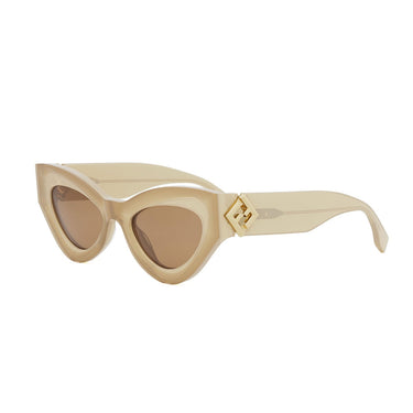 Fendi FF Diamonds Brown Cat Eye Sunglasses