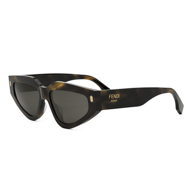 Fendi Roma Brown Geometric Sunglasses