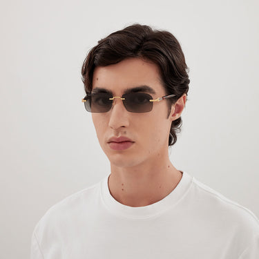 Gucci Occhiali da Sole GG1221S 006 Oro/Grigio Uomo 2