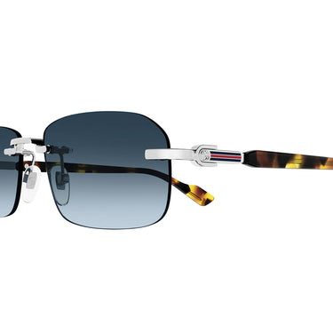 Gucci Occhiali da Sole GG1221S 007 Argento/Blu Uomo 3