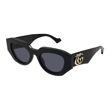 Gucci Occhiali da Sole GG1421S 001 Nero/Grigio Scuro Unisex 2