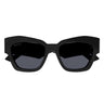 Gucci Lunettes de Soleil GG1422S 001 Noir/Gris Foncé Unisexe