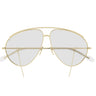 Gucci Sunglasses GG1654S 010 Gold/Transparent Women With Chain