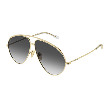 Gucci Occhiali da Sole GG1654S 012 Oro Grigio Donna 2