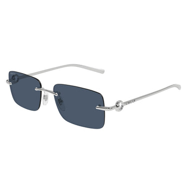 Gucci Occhiali da Sole GG1703S 003 Argento-Blu Unisex 1