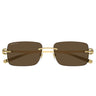 Gucci Sunglasses GG1703S 004 Gold/Brown Unisex