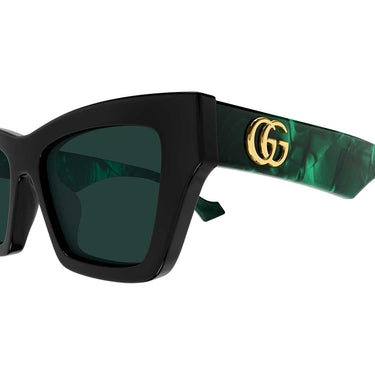 Gucci Occhiali da Sole GG1753S 007 Nero Verde/Verde Donna 3