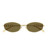 Gucci Sunglasses GG1802S 005 Gold/Brown Women