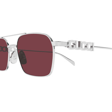 Gucci Occhiali da Sole GG1804S 004 Argento/Rosso Donna