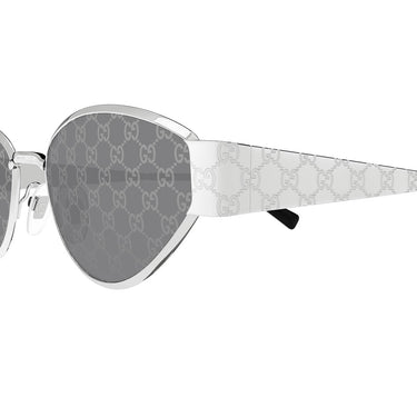 Gucci Occhiali da Sole GG1853S 002 Argento/Grigio Fumo Donna