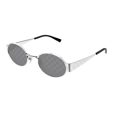 Gucci Occhiali da Sole GG1854S 002 Argento/Grigio Fumo Unisex