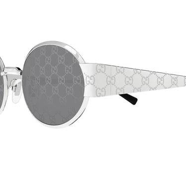 Gucci Occhiali da Sole GG1854S 002 Argento/Grigio Fumo Unisex
