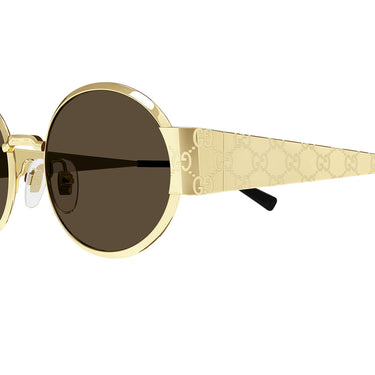 Gucci Occhiali da Sole GG1854S 005 Oro/Marrone Unisex 3