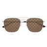 Gucci Sunglasses GG1881S 004 Silver/Brown Men